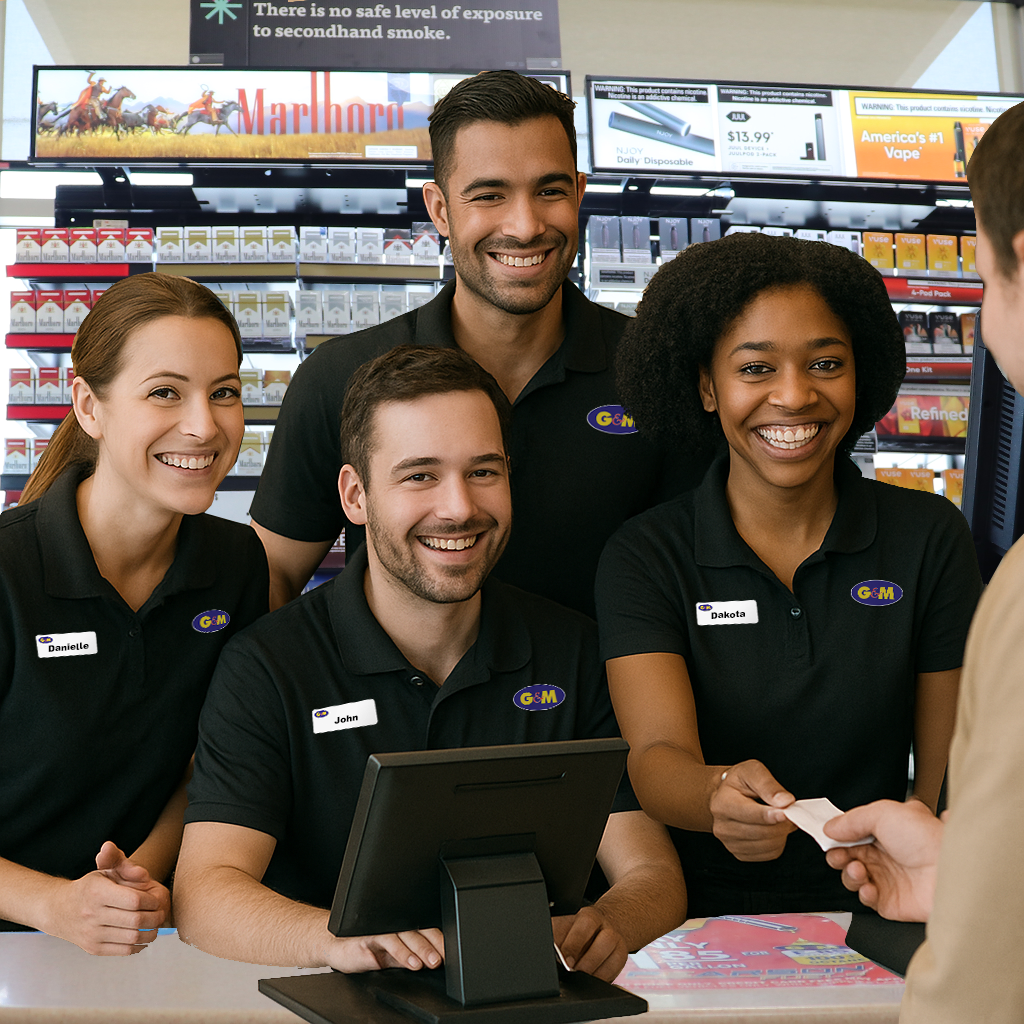 Team at BP gas station and convenience store in Crown Point